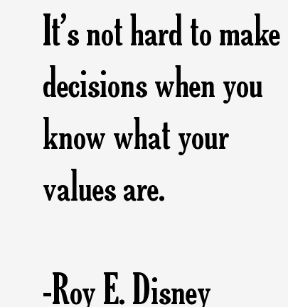 values decision 1